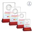 Ambassador VividPrint™ Award on Base - Red | https://www.bestnamebadges.com