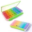 Weekly Pill Organizer 4 Times a Day | https://www.bestnamebadges.com