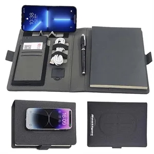 A5 Wireless Charging Organizer Portfolio Notebook