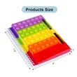 Spiral Bubble Push Pop Fidget Notebook  | https://www.bestnamebadges.com