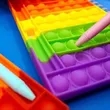 Spiral Bubble Push Pop Fidget Notebook  | https://www.bestnamebadges.com