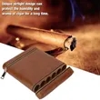 Leather Cigar Case | https://www.bestnamebadges.com
