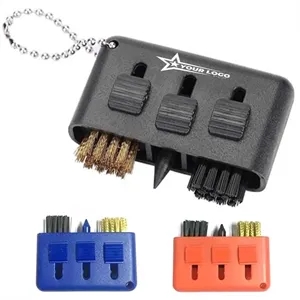 Custom 3-in-1 Golf Slot Cleaning Brush