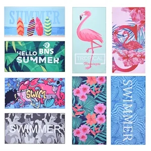 Custom 30''x60'' Microfiber Quick Dry Sandguard Beach Towel