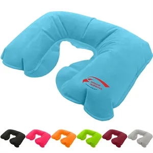 Inflatable Travel Neck Pillow U Shaped Napping Pillowcase