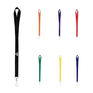 1/2'' Custom Polyester Lanyard w/ Hook