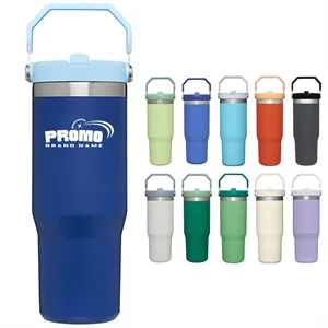 Protable Stainless Steel Insulated Tumbler with Straw