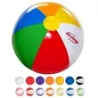 Summer Outdoor Rainbow Color PVC Sports Pool Beach Ball | https://www.bestnamebadges.com