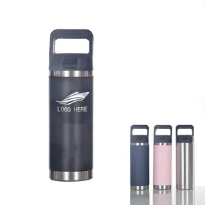 Hydrochug Stainless Flask 18 Oz Insulated Chug Cap Bottle