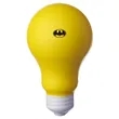 Light Bulb Shaped Stress Reliever w/ Custom Logo | https://www.bestnamebadges.com