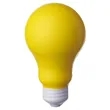 Light Bulb Shaped Stress Reliever w/ Custom Logo | https://www.bestnamebadges.com