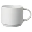 Stackable Ceramic Coffee Mugs | https://www.bestnamebadges.com
