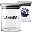 Branson Glass Storage Square Jars, 30 oz. | https://www.bestnamebadges.com