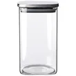 Branson Glass Storage Square Jars, 40 oz. | https://www.bestnamebadges.com