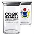 Branson Glass Storage Square Jars, 40 oz. | https://www.bestnamebadges.com