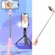 Portable Fold Tripod Selfie Stick With Remote And Light | https://www.bestnamebadges.com