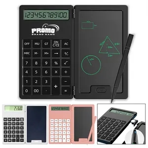 Portable Folding Calculator LCD Writing Board Study Office