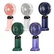 Portable USB Rechargeable with LED Display Handheld Fan | https://www.bestnamebadges.com