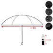 Manual Three Fold Advertising Umbrella | https://www.bestnamebadges.com
