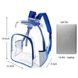 Clear Backpack Heavy Duty See Through Bookbag | https://www.bestnamebadges.com