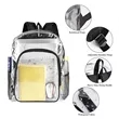 Clear Backpack Heavy Duty See Through Bookbag | https://www.bestnamebadges.com