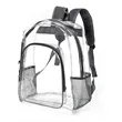 Clear Backpack Heavy Duty See Through Bookbag | https://www.bestnamebadges.com