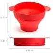 Microwave Popcorn Popper Maker Collapsible Bowl with Handles | https://www.bestnamebadges.com