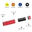 Dusk to Dawn Mini Aluminum LED Outdoor Flashlight | https://www.bestnamebadges.com