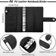 A6 PU Leather Budget Binder | https://www.bestnamebadges.com