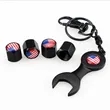 4pcs Tire Valve Stem Caps And Keychain Set Accessories Decal | https://www.bestnamebadges.com