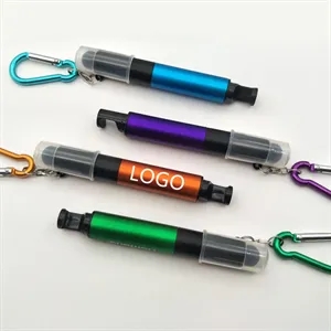 5-In-1 Light Up Stylus Touchscreen Carabiner Ballpoint Pen