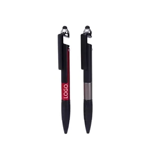 4 in 1 Sleek Touchscreen Light Stylus Pen with Phone Stand
