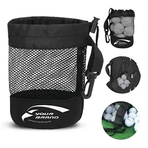 Versatile Golf Ball Carrying Bag with Drawstring Closure