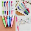Promotional Pull-Out Ad Ballpoint Pen | https://www.bestnamebadges.com