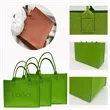 Large-Capacity Felt Shopping Tote Bag | https://www.bestnamebadges.com