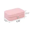 Double-Walled Portable Travel Jewelry Storage Case | https://www.bestnamebadges.com