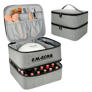 Nail Polish Carrying Case Double-layer Organizer
