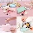 Waterproof Zipper Leatherette Pencil Case Cosmetic Pouch | https://www.bestnamebadges.com