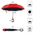 C-Shaped Handle Hands-Free Stand-Up Inverted Umbrella | https://www.bestnamebadges.com