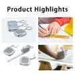 Portable Modern Mini Cute Tape Measure Keychain | https://www.bestnamebadges.com
