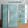 Simple Style Soft Leather Business Office Meeting Notebook | https://www.bestnamebadges.com
