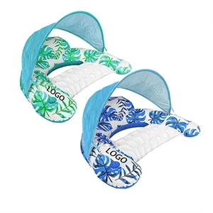 Float with Canopy for Adults Inflatable Water Toy Pool Chair