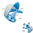 Float with Canopy for Adults Inflatable Water Toy Pool Chair | https://www.bestnamebadges.com