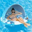 Float with Canopy for Adults Inflatable Water Toy Pool Chair | https://www.bestnamebadges.com