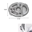 Inflatable Ice Serving Buffet Bar With Drain Plug | https://www.bestnamebadges.com