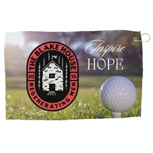 24" x 15" Full Bleed Microfiber Waffle Towel