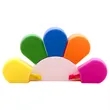 Half Flower Multi-Color Stationery Fluorescent Pen | https://www.bestnamebadges.com