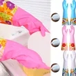 Flower Rubber Cleaning Gloves | https://www.bestnamebadges.com