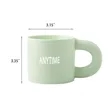 Modern 10 oz Ceramic Coffee Mug With Porcelain  Round Handle | https://www.bestnamebadges.com