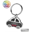 Car Shaped Metal Keychain-Full Color Dome | https://www.bestnamebadges.com